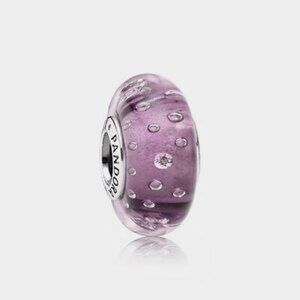 Pandora Purple Effervescence Glass Murano Bead ONLY 4 Left in Stock